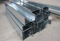 JIS G3101, SS400 Pre galvanized / Hot Dipped Galvanized C Channel of Mild Steel Products