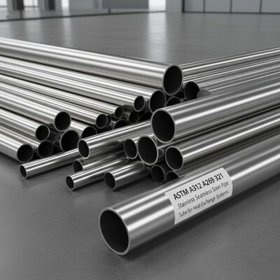 Buy ASTM A312 A213 A269 321 Stainless Seamless Steel Pipe and Tube for Heat Exchange Systems online manufacture