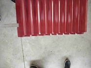 Hot Dipped Corrugated Roof Panels / 76mm Wave Corrugated Steel Roof Sheets