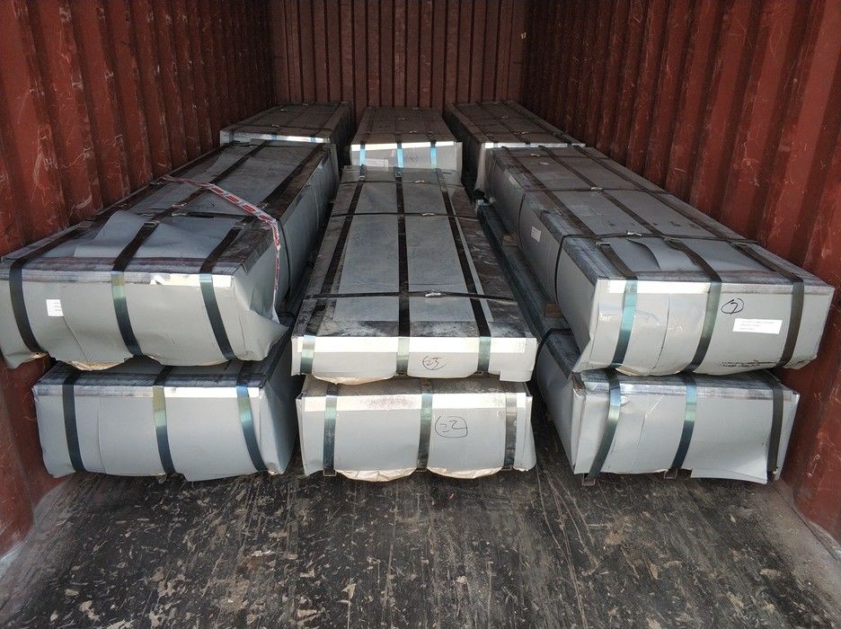 SGCH / G550 Corrugated Galvanized Roofing Sheet with 76mm Wave Profile for Industrial Roof and Wall Cladding