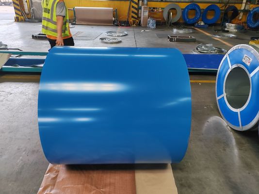 High Strength Prepainted Color PVDF Steel Coils 1250mm For Construction