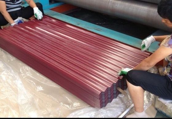 JIS G3322 CGLCC ASTM A792 Prepainted Corrugated Steel Roof Sheets 1500 ...