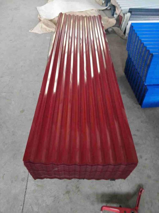 Color Coated Corrugated Metal Siding Panels / Corrugated Steel Roof Sheets